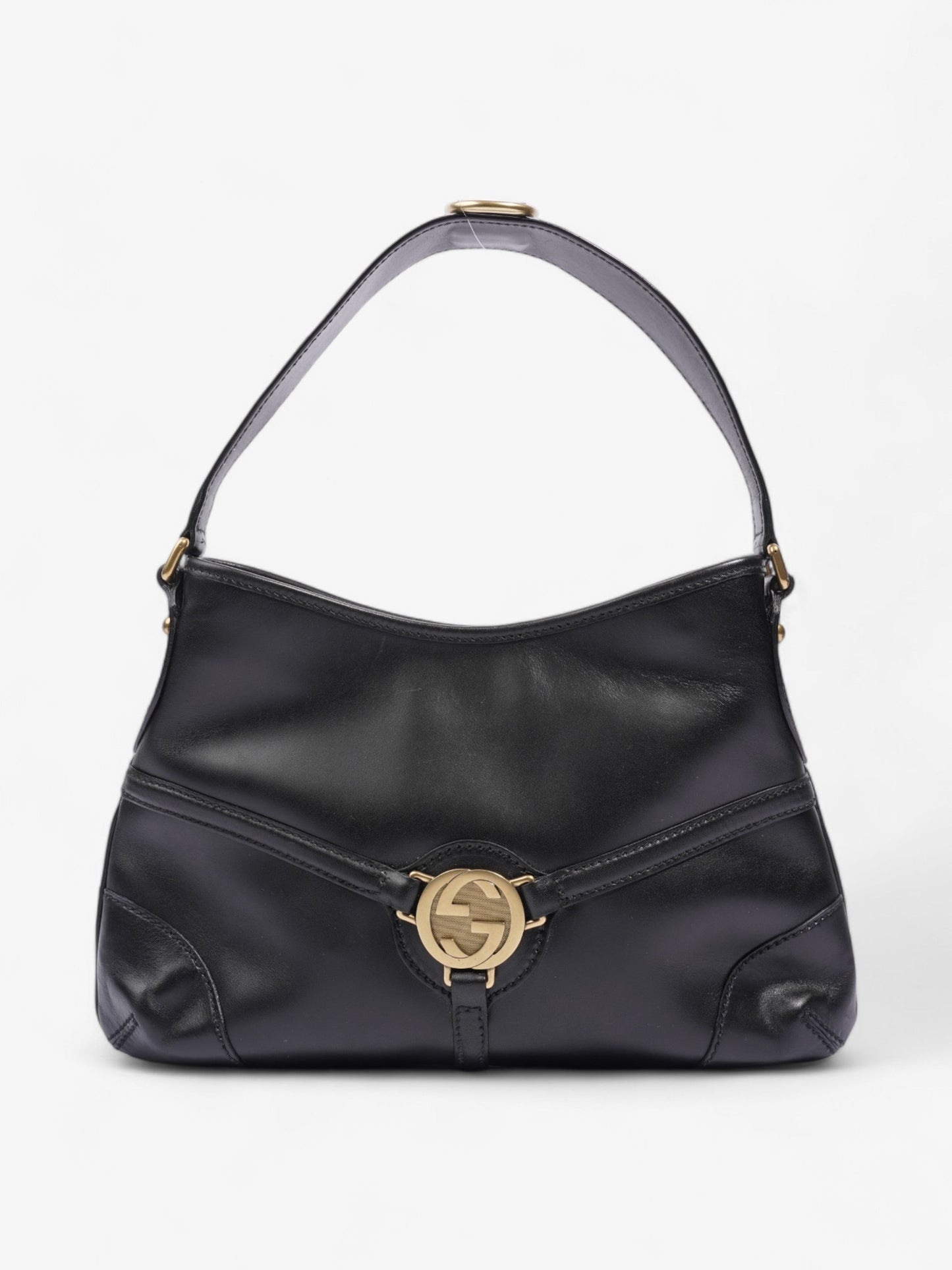 Gucci GG Reins Hobo Black Leather