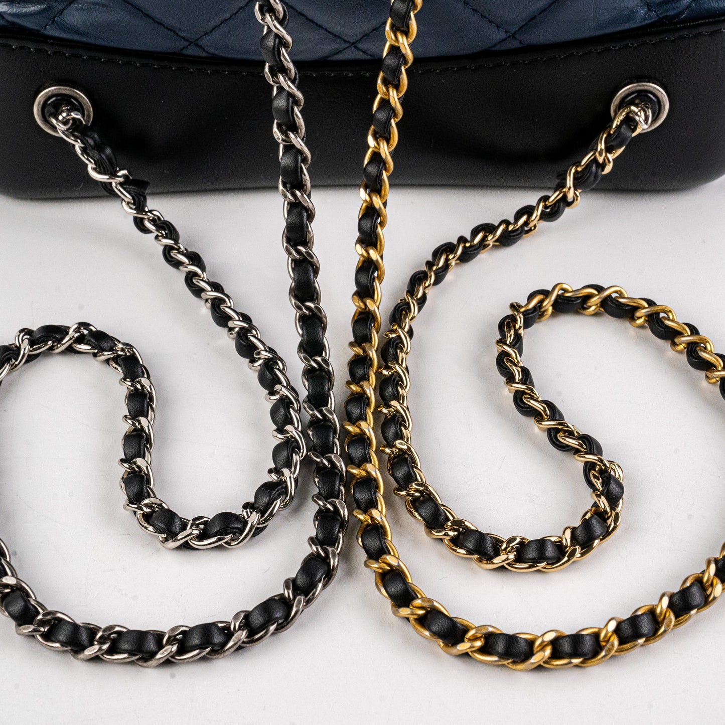 Chanel Gabrielle Small Calfskin Navy Backpack