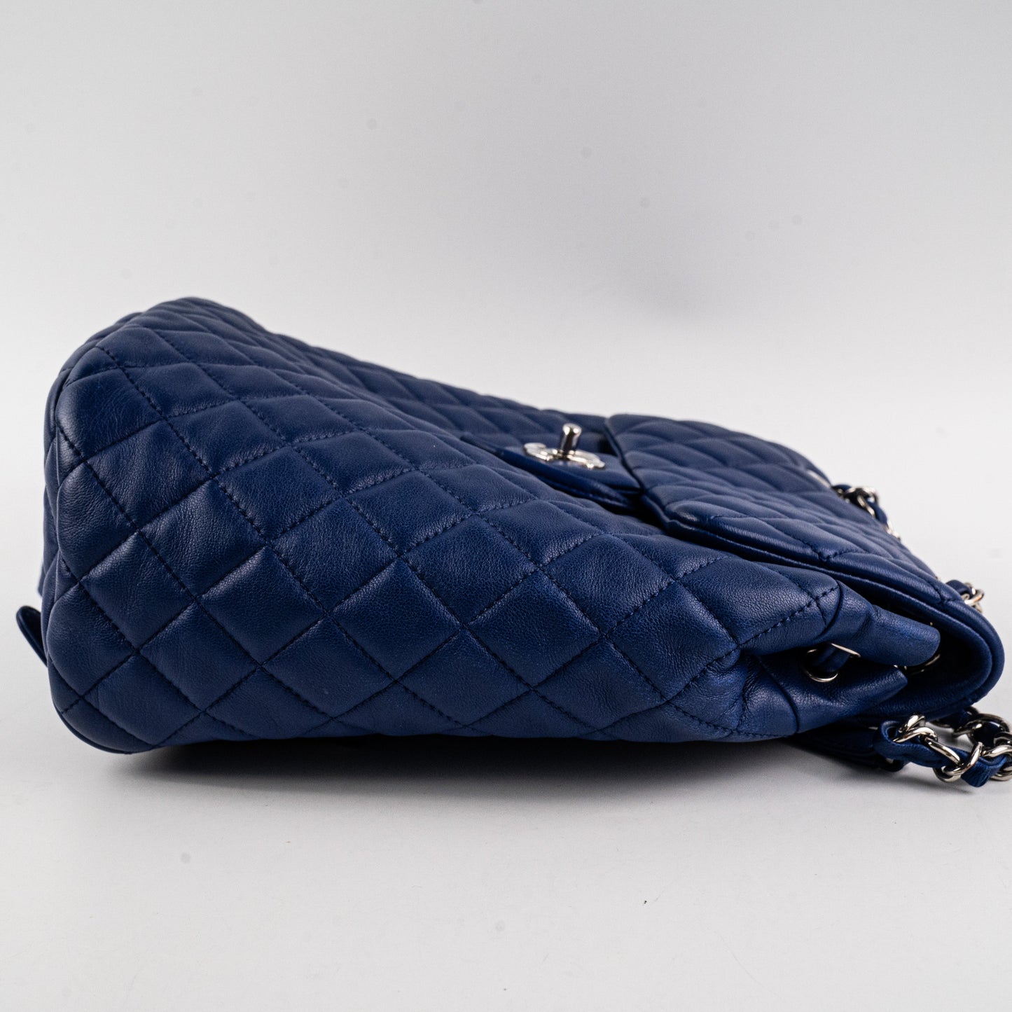 Chanel Small Urban Spirit Lambskin Blue Backpack