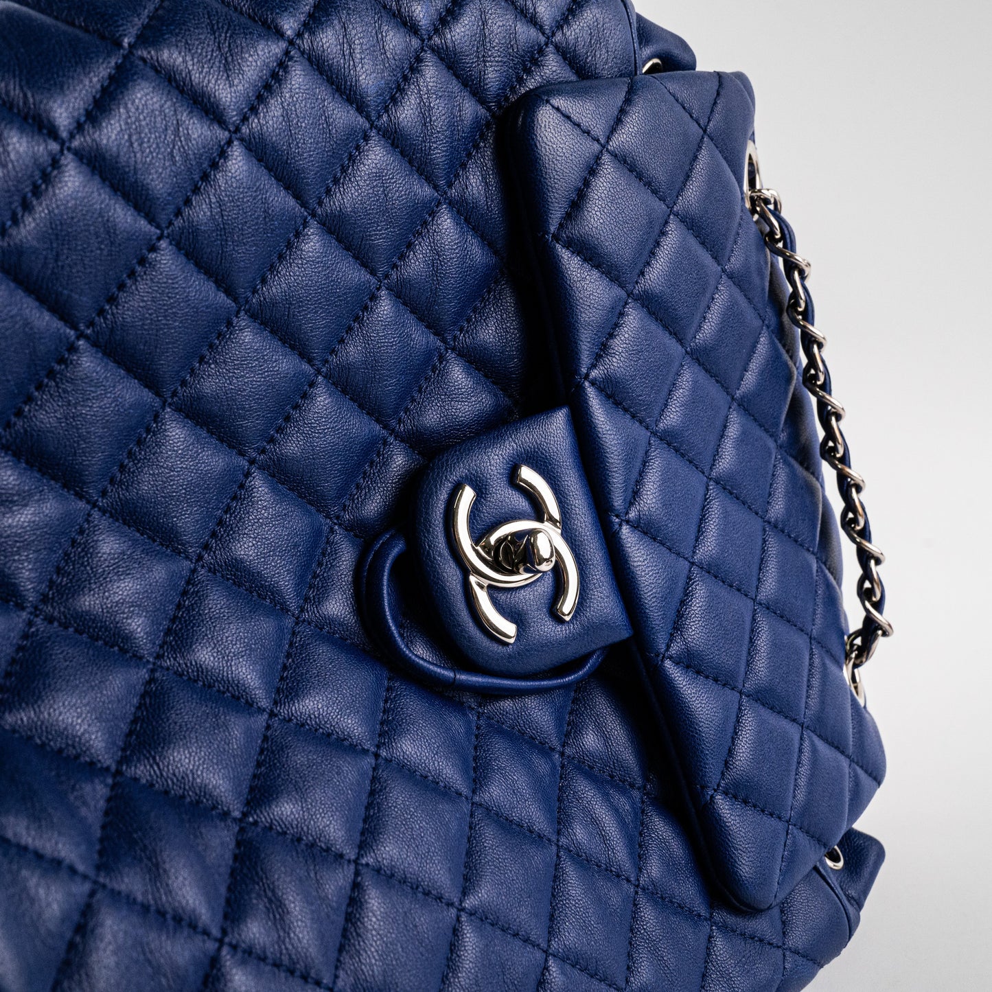 Chanel Small Urban Spirit Lambskin Blue Backpack