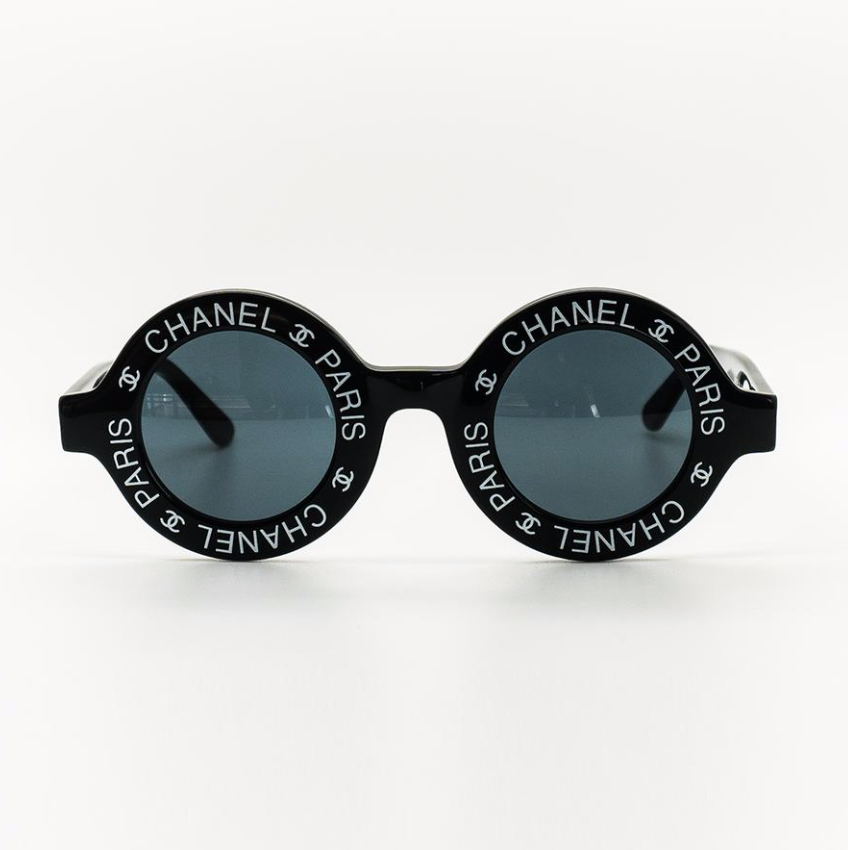 Chanel Paris CC Round Vintage Sunglasses