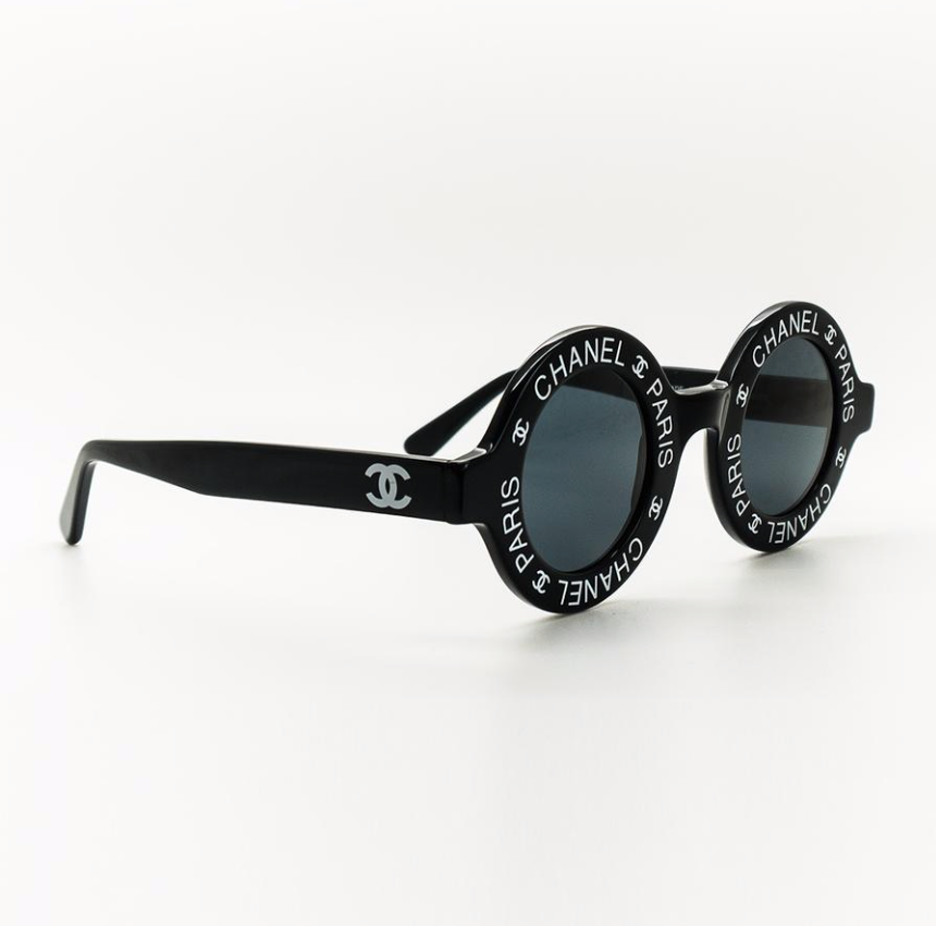 Chanel Paris CC Round Vintage Sunglasses