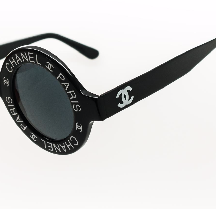 Chanel Paris CC Round Vintage Sunglasses