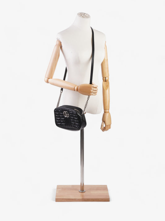 Gucci Marmont cross body Black Matelasse Leather Small