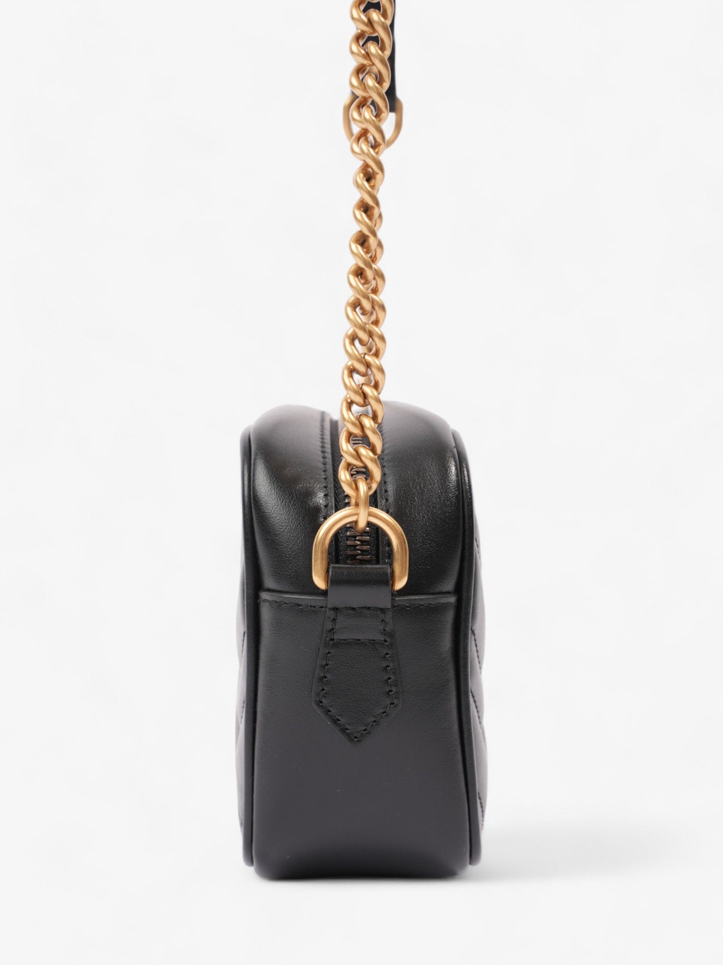 Gucci GG Marmont Black Matelasse Leather Mini