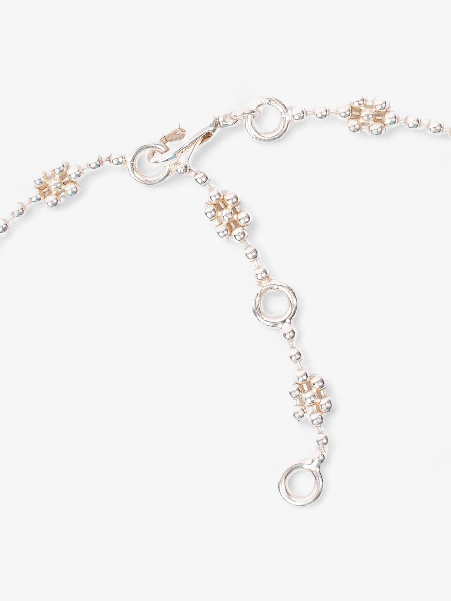 Gucci Interlocking G Necklace with Flower Silver Silver Sterling