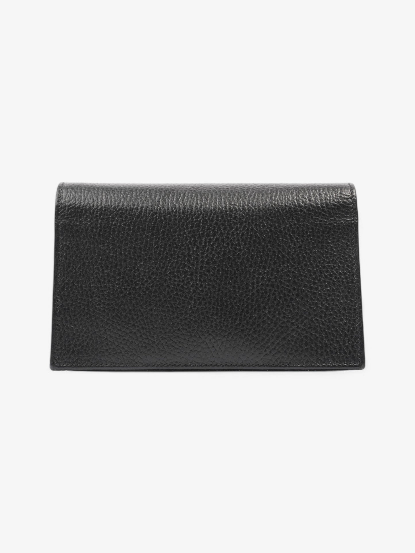 Gucci Interlocking G Chain Wallet Black Leather