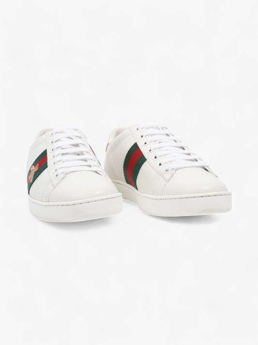 Gucci New Ace Low Bee White  / Green / Red Leather EU 37 UK 4