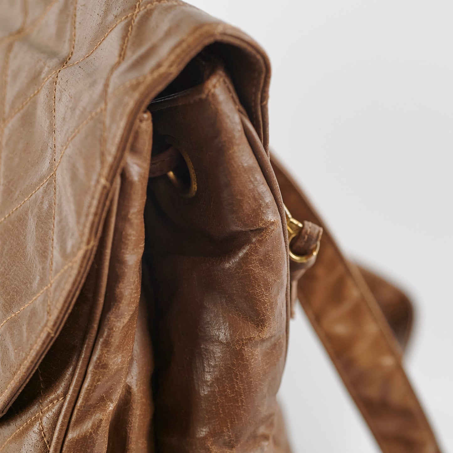 Chanel Vintage Backpack Brown - Series 3