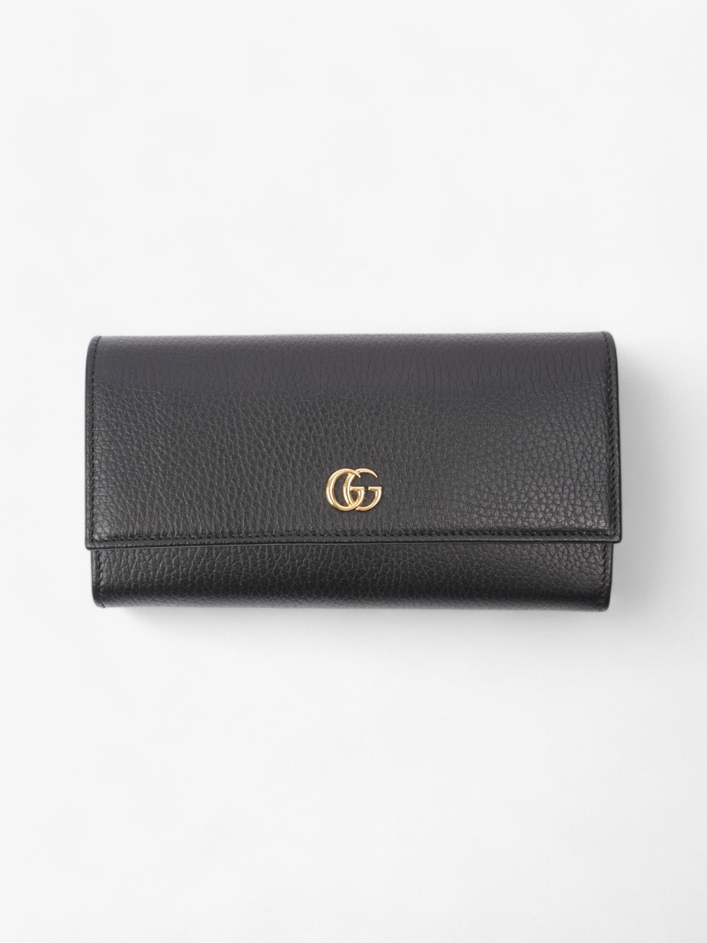 Gucci Continental Long Wallet Black Leather