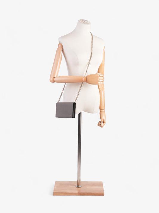 Gucci Betty Chain Wallet Grey Leather