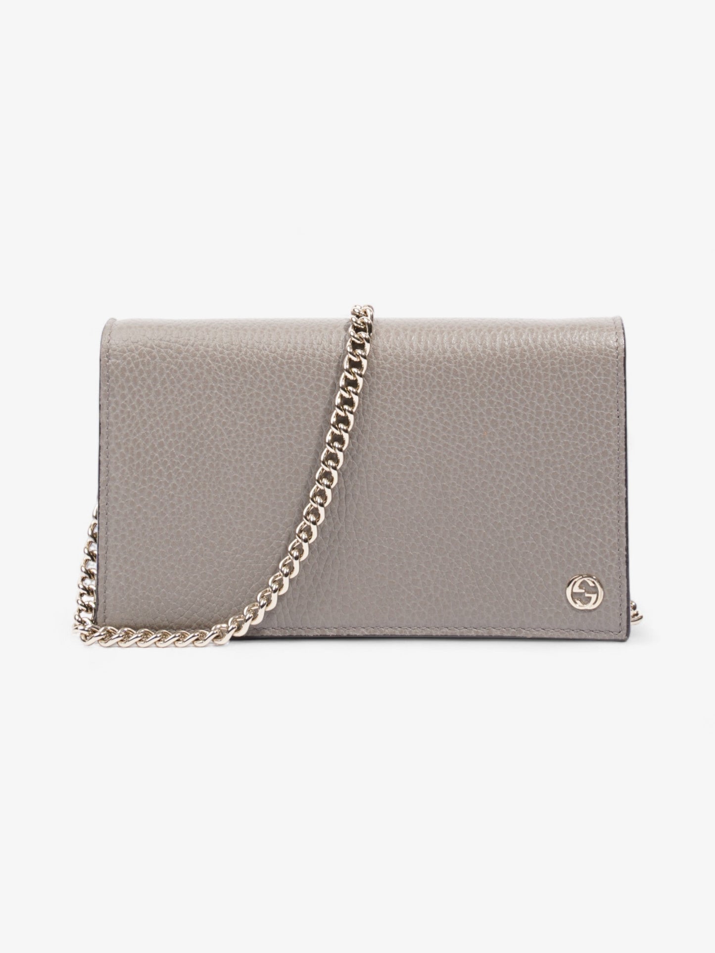 Gucci Betty Chain Wallet Grey Leather