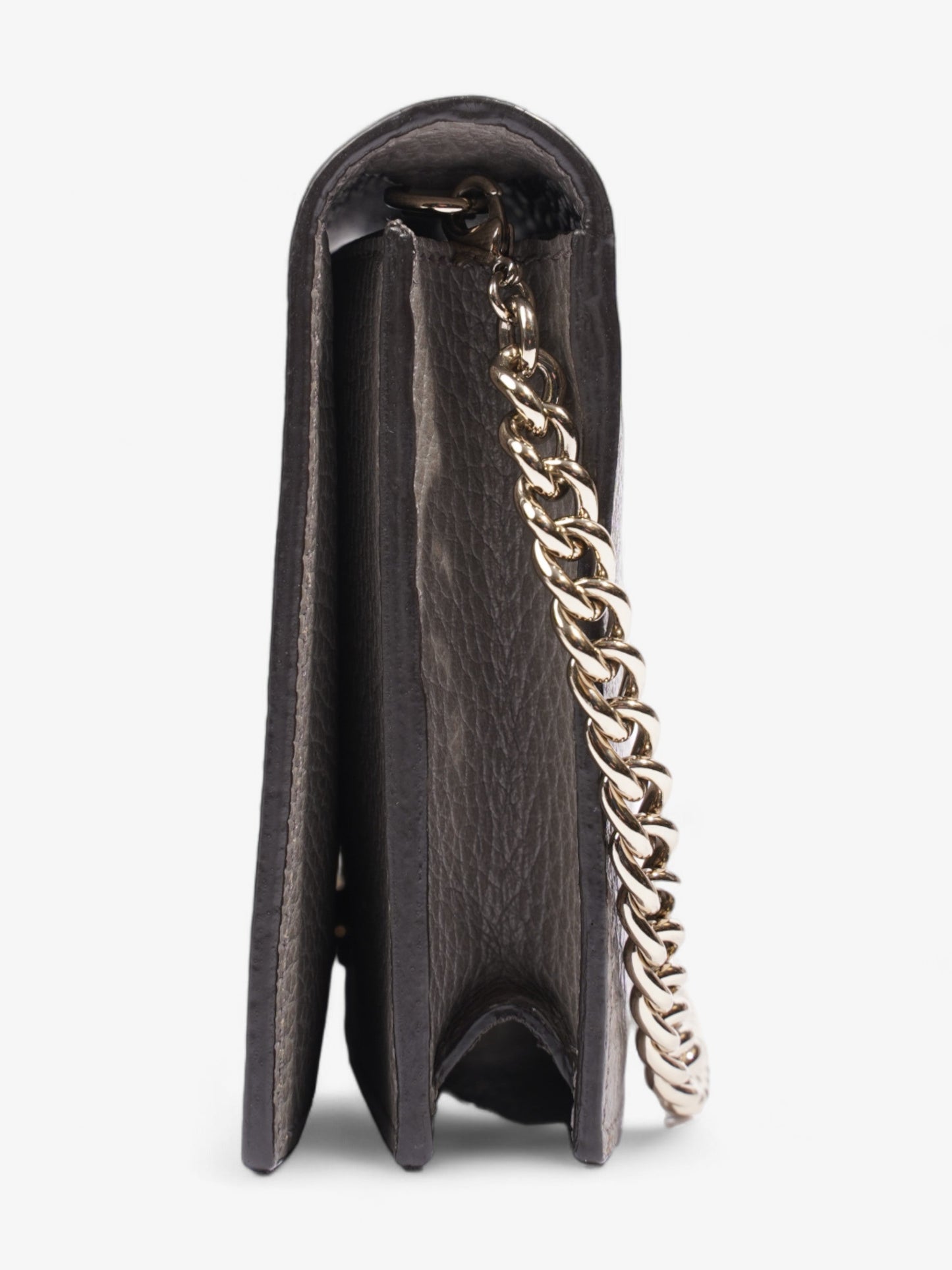 Gucci Betty Chain Wallet Grey Leather