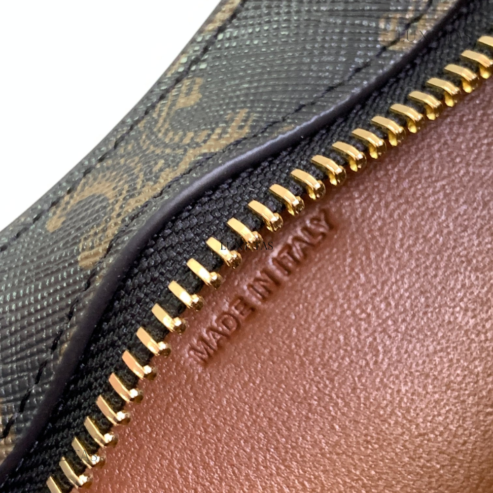 Tan Medium Tilly Bag In Triomphe Canvas And Calfskin Leather Shoulder Bag for Women