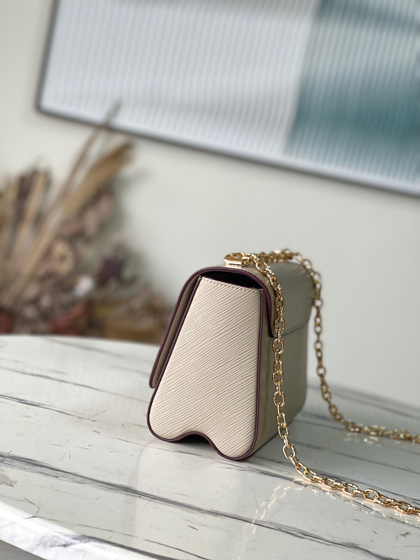 Twist MM Epi Leather Galet Leather Crossbody Bag for Women
