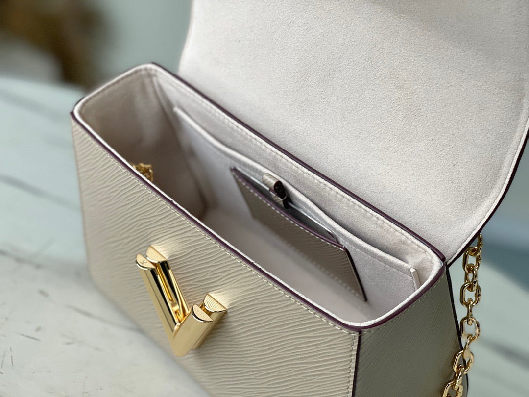 Twist MM Epi Leather Galet Leather Crossbody Bag for Women