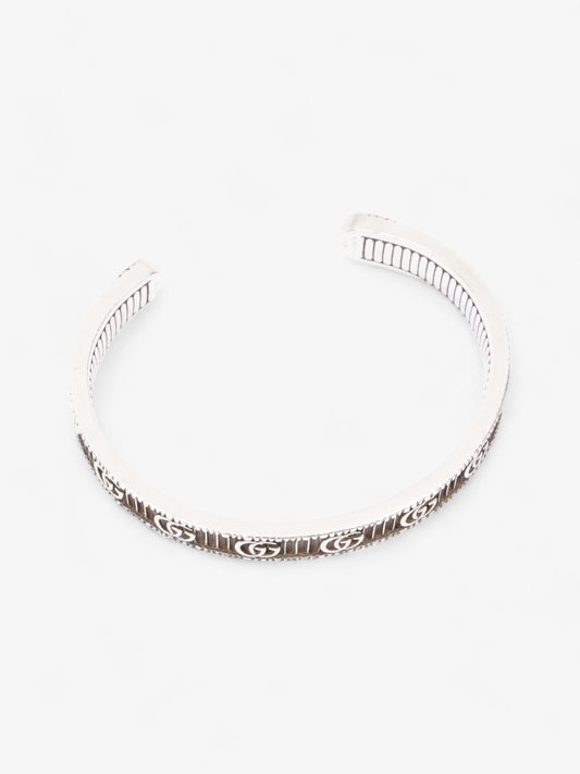 Gucci Double G Bracelet Silver Silver Sterling 17
