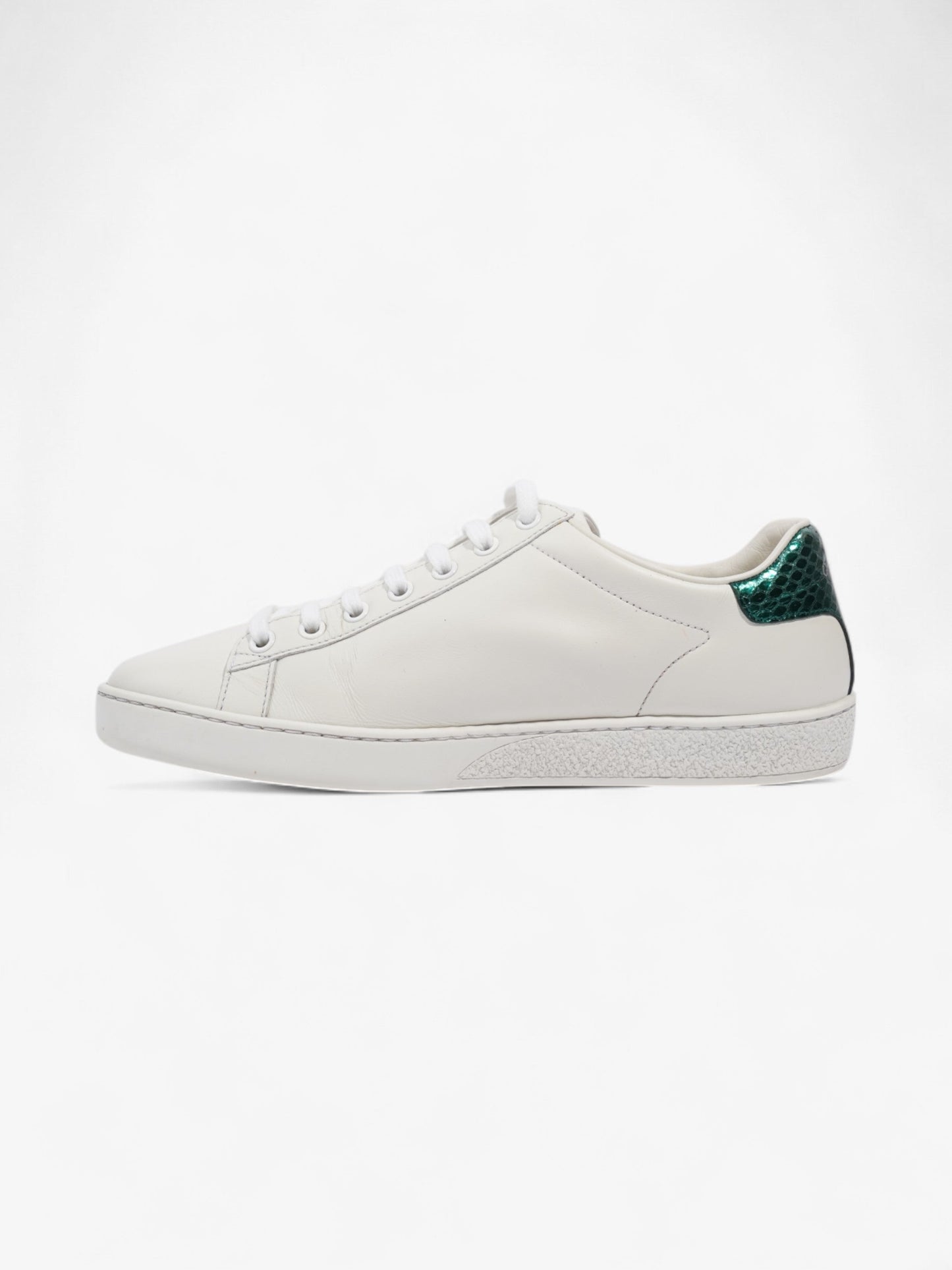 Gucci Ace Low 'Lip Sequin  White  / Green / Red Leather EU 38 UK 5