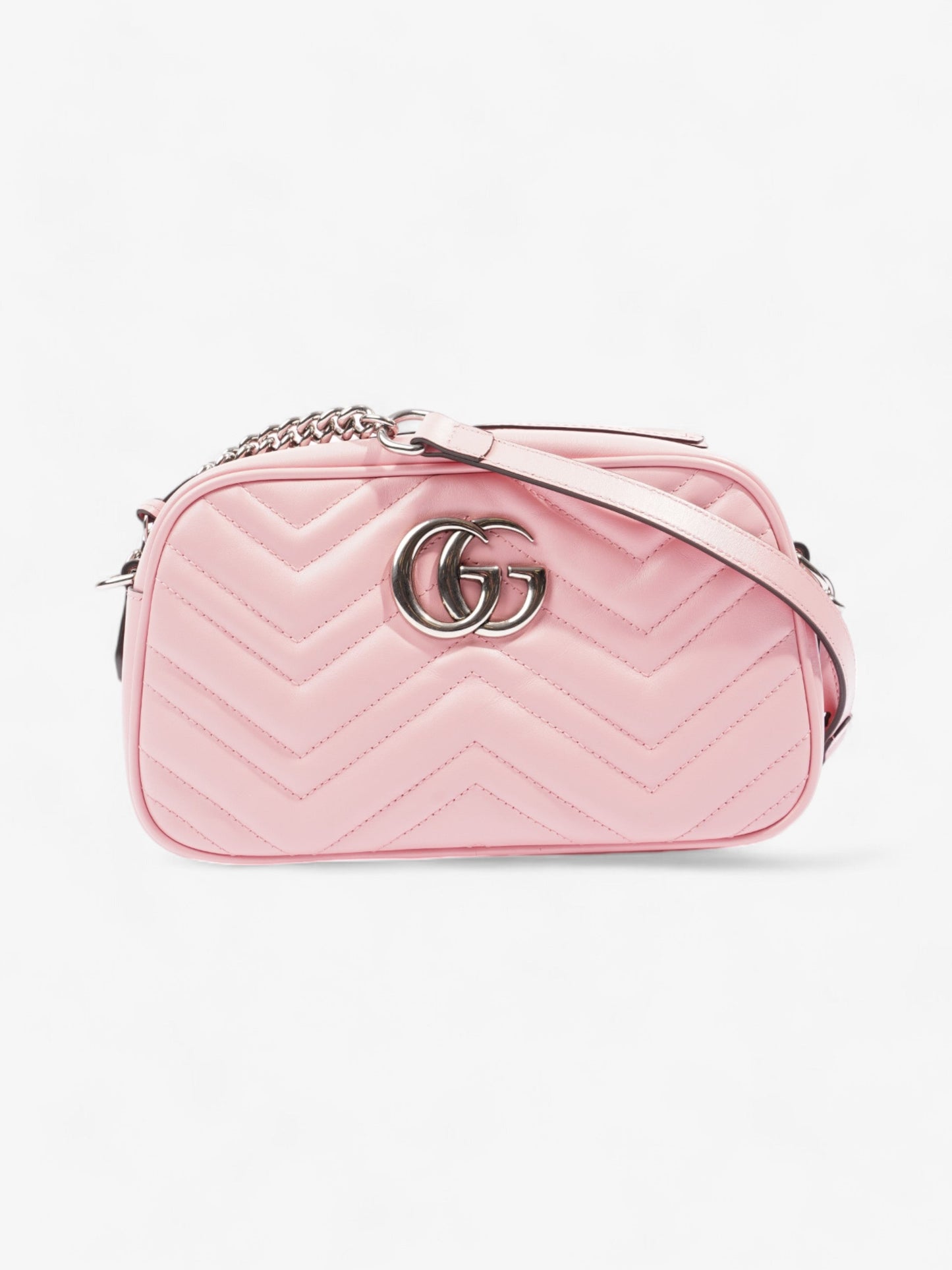 Gucci GG Marmont Bubblegum Pink Matelasse Leather Small