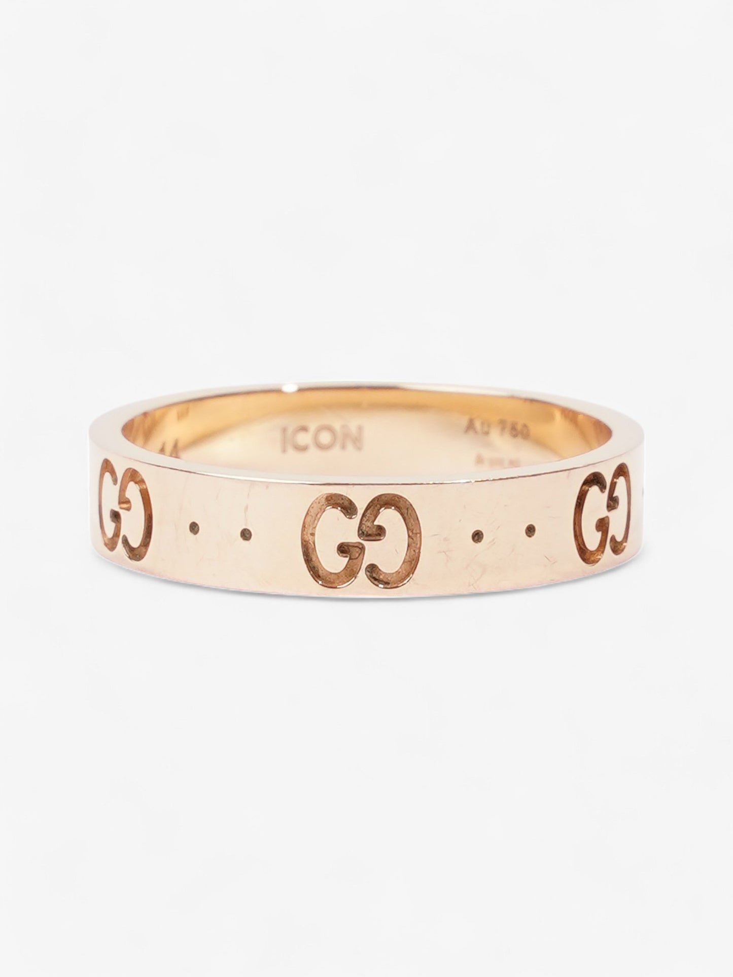Gucci Icon GG Ring Gold Yellow Gold 14 (Circumference - 54mm)