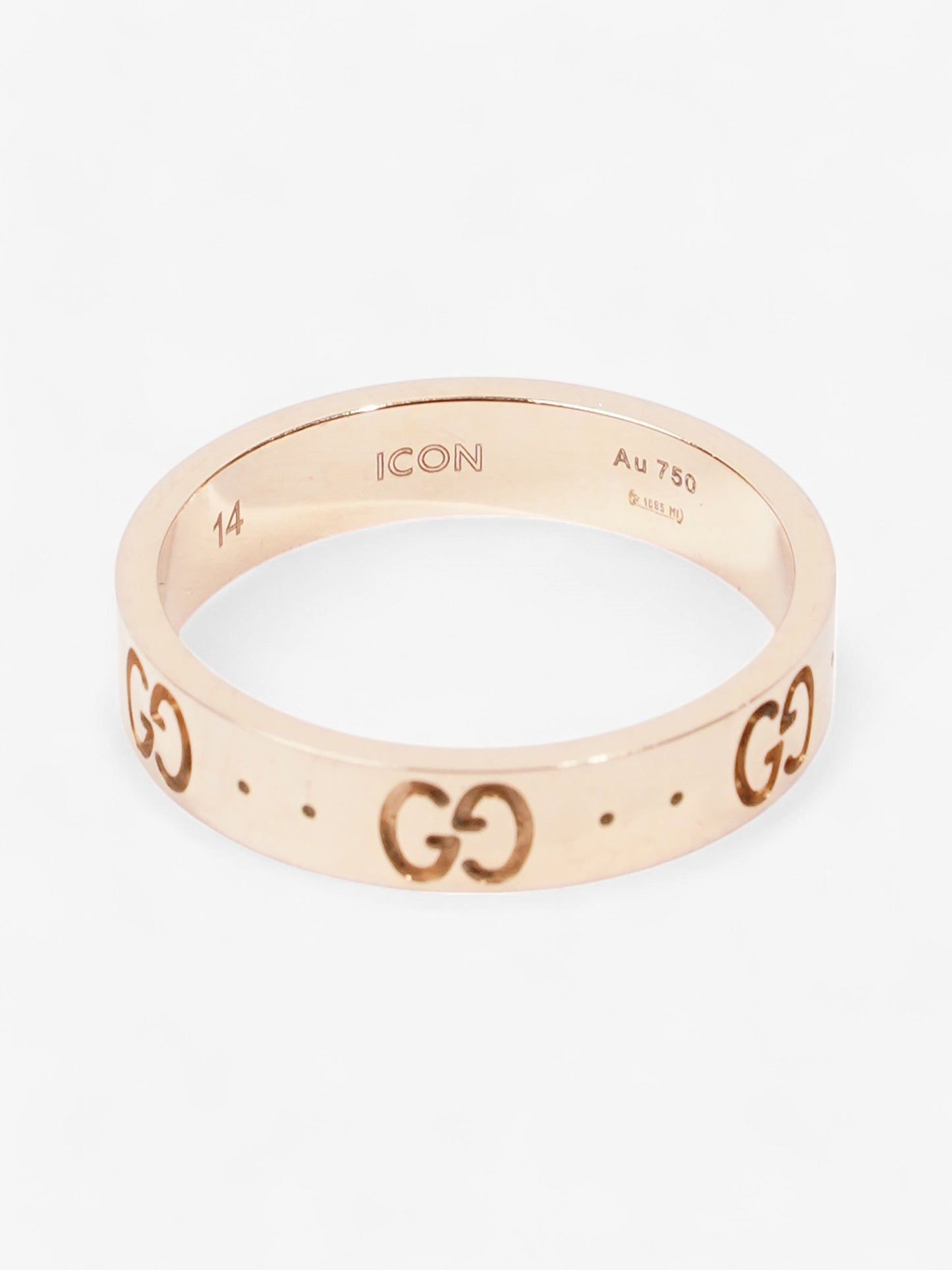 Gucci Icon GG Ring Gold Yellow Gold 14 (Circumference - 54mm)