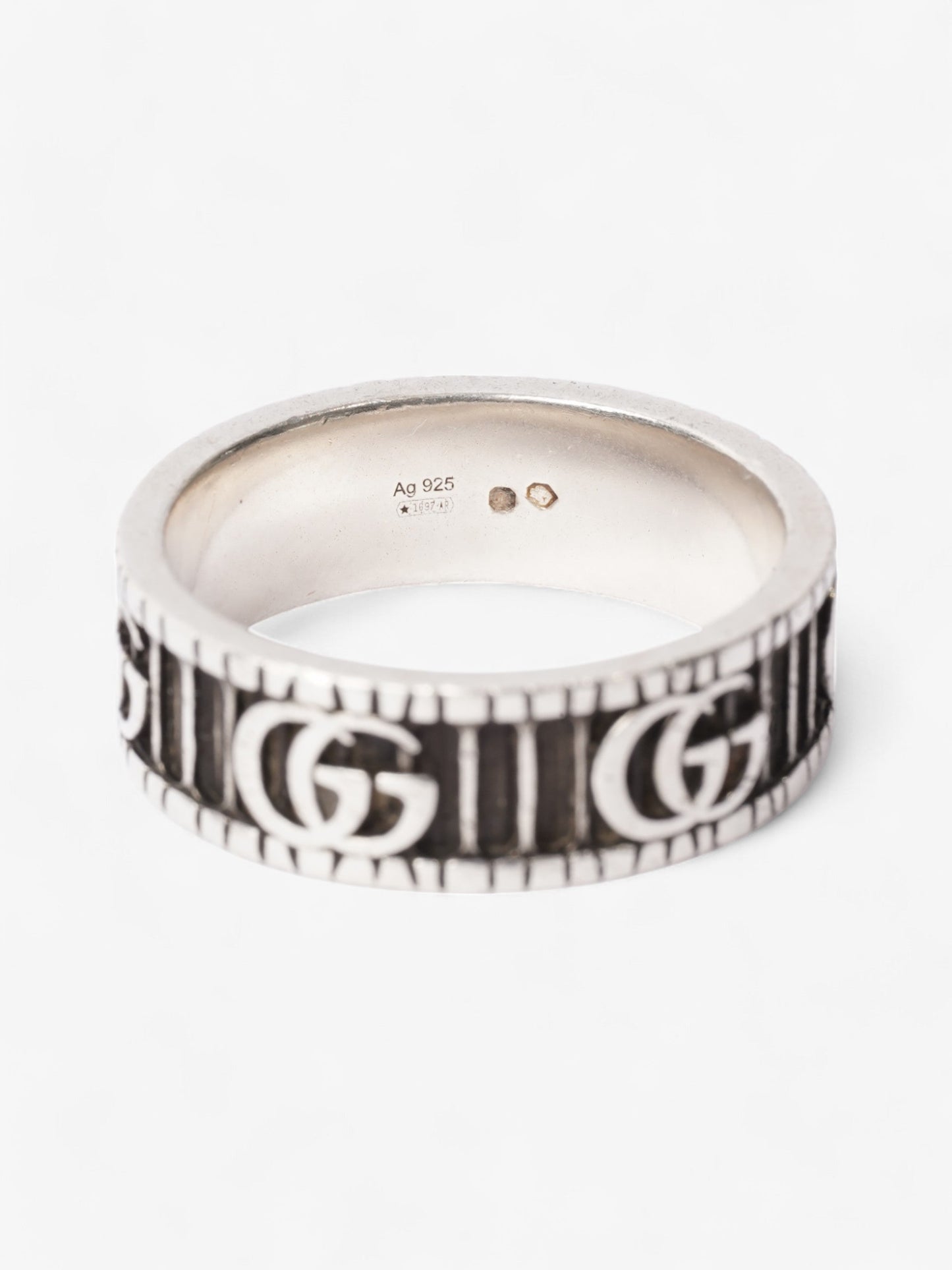 Gucci GG Marmont Ring Silver Silver Sterling 25 (Cirmcumference - 65mm)