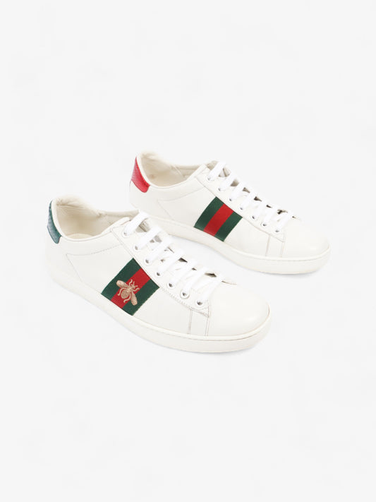 Gucci Ace Embroidered Bee White / Green / Red Leather EU 38.5 UK 5.5