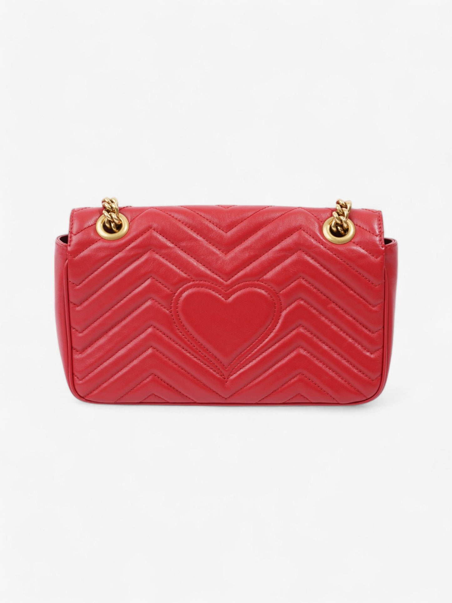 Gucci GG Marmont Red Matelasse Leather Small