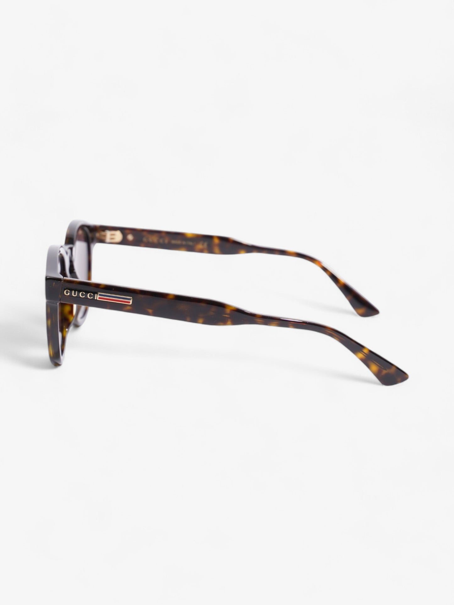 Gucci Round Sunglasses Dark Tortoise Acetate 145mm