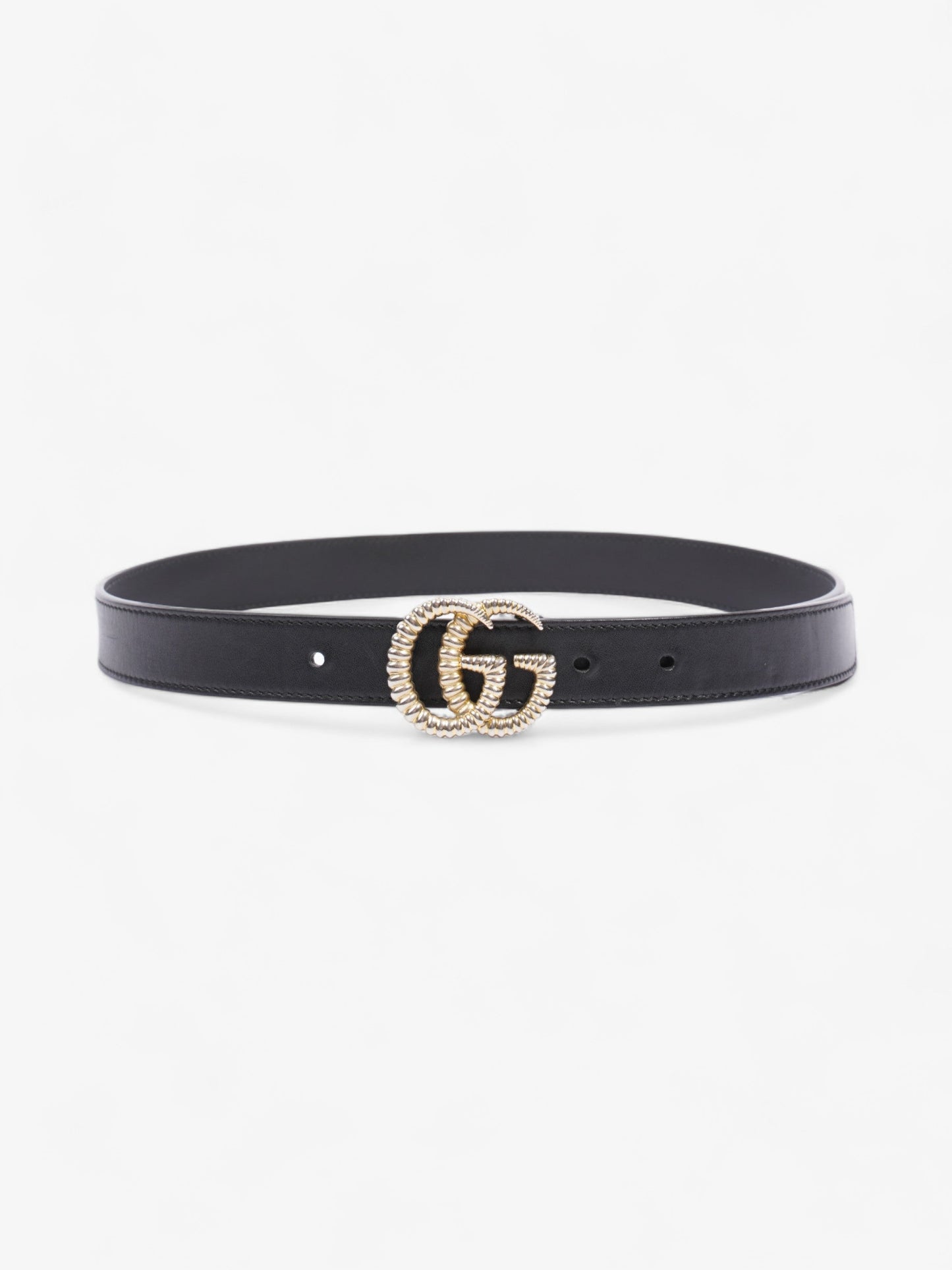Gucci GG Belt Black Leather 70cm 28"