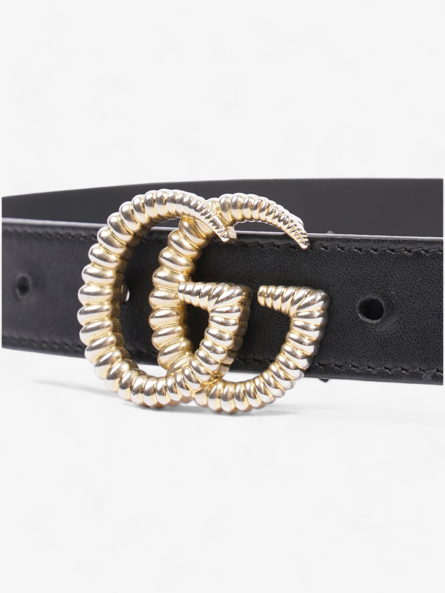 Gucci GG Belt Black Leather 70cm 28"