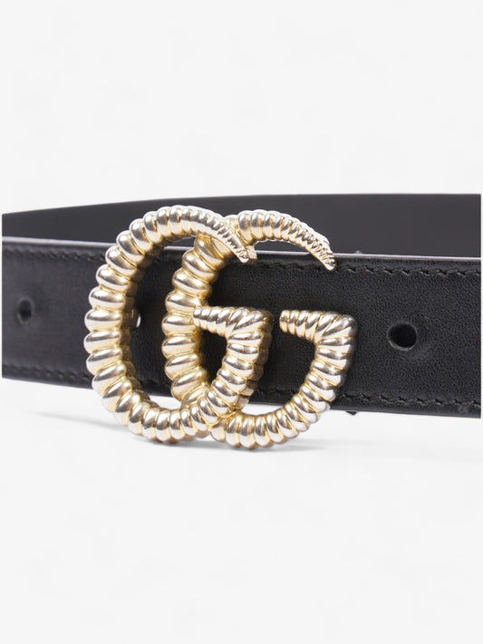 Gucci GG Belt Black Leather 70cm 28"