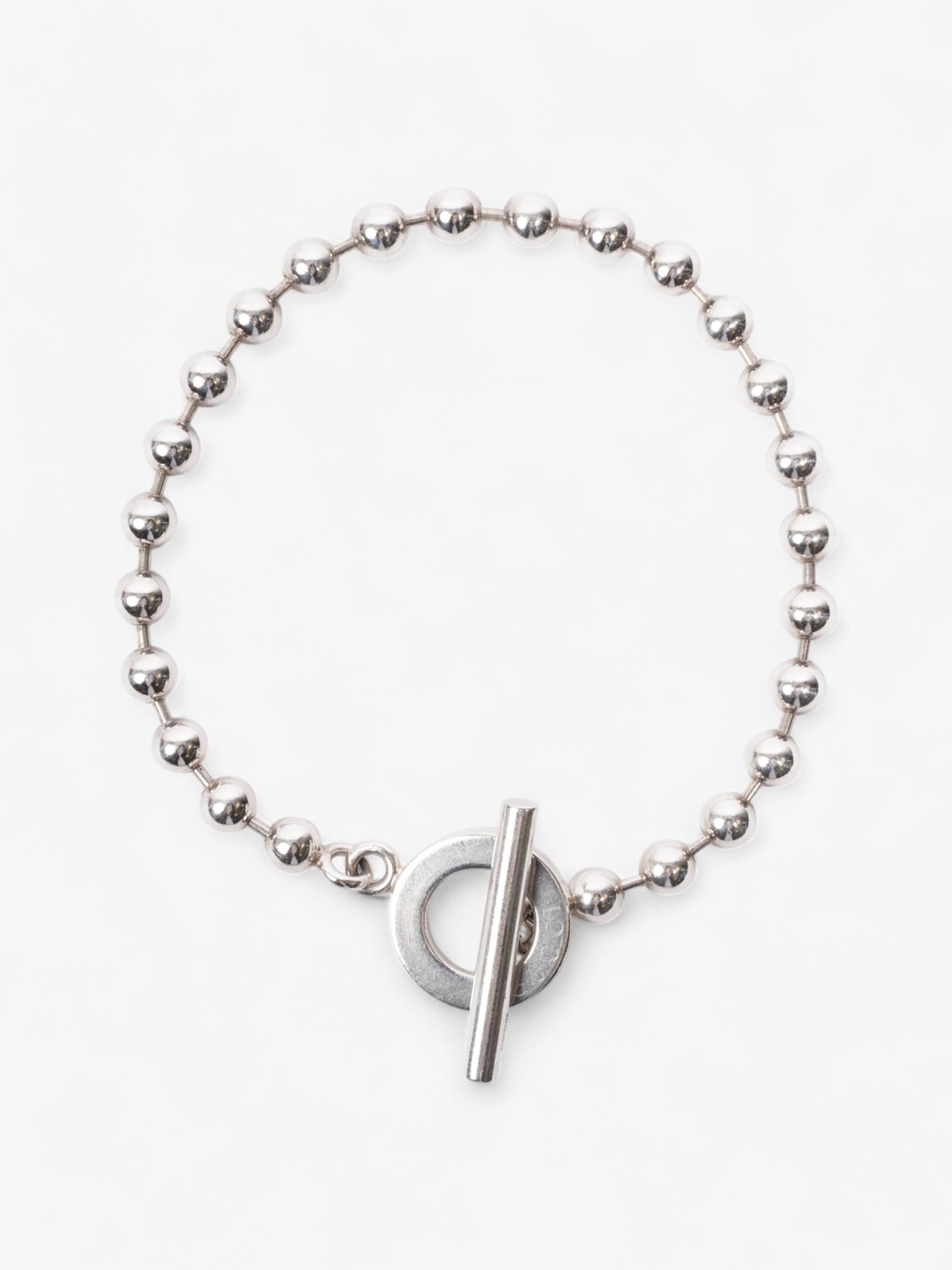 Gucci Beaded Bracelet with Toggle Silver Silver Sterling