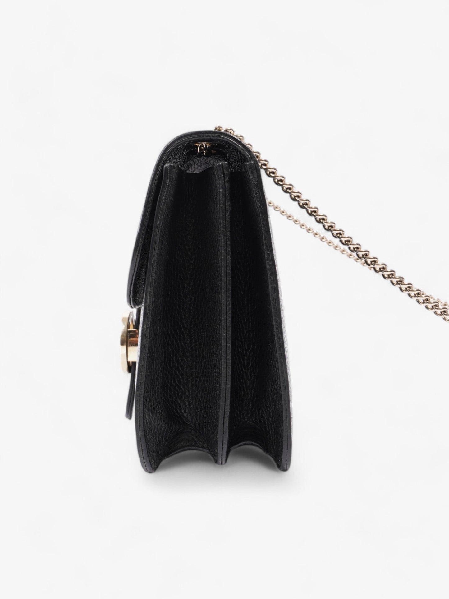 Gucci Interlocking GG Crossbody Bag Black Leather