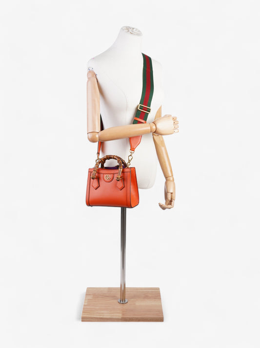 Gucci Diana Tote Orange Leather Mini