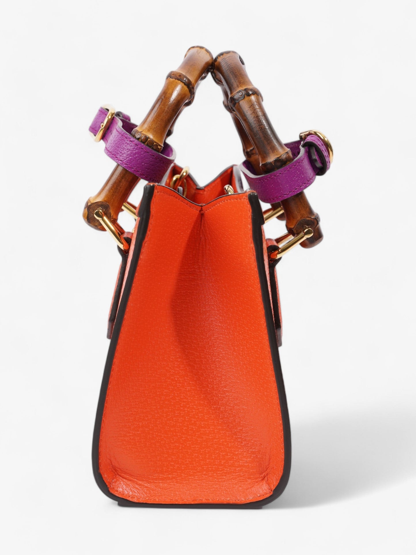 Gucci Diana Tote Orange Leather Mini