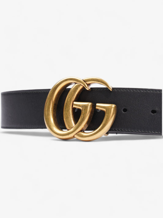 Gucci GG Marmont Belt Black Leather 75cm 30"