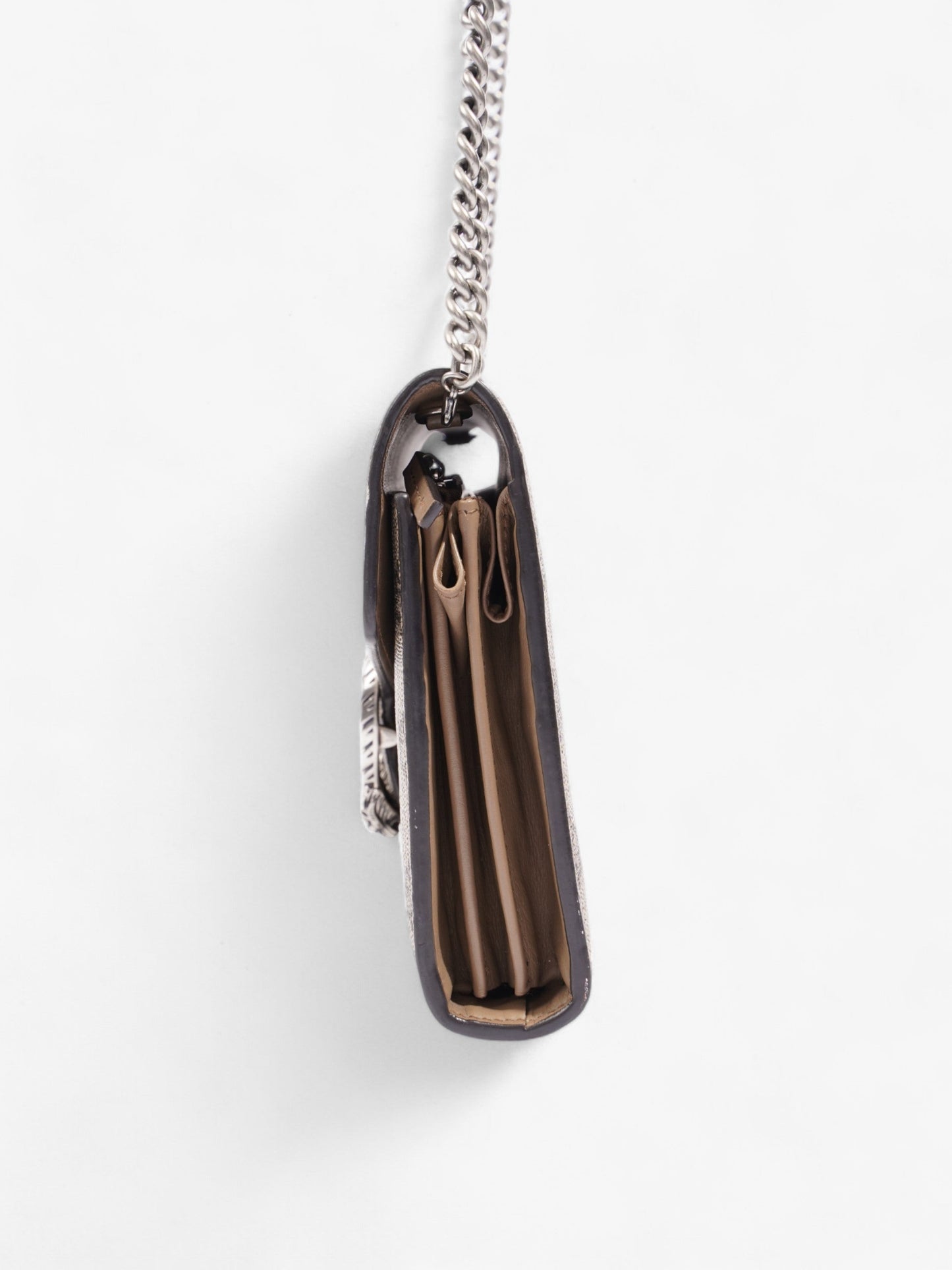 Gucci Dionysus Chain Wallet GG Supreme Coated Canvas