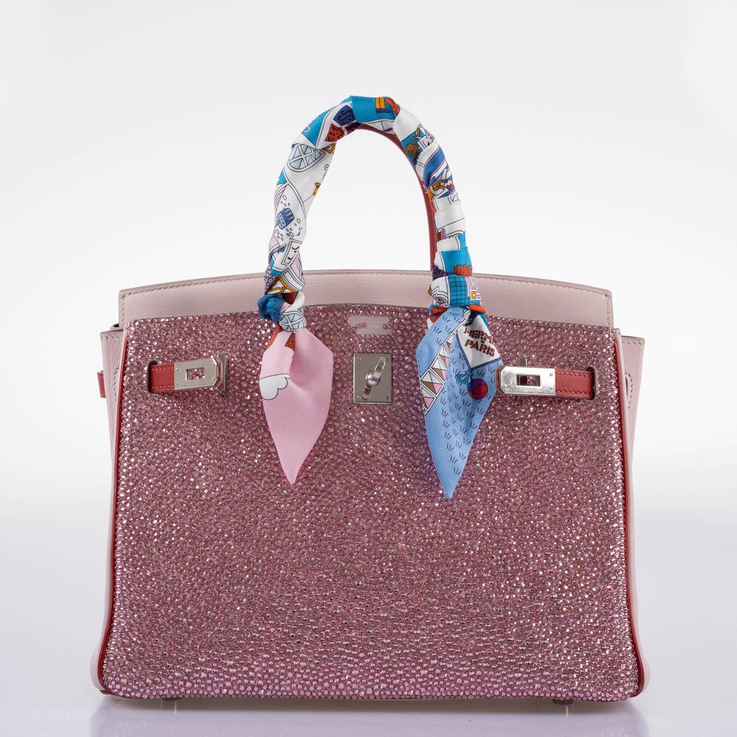 Vintage Hermès Birkin 25 ‘Pink Princess’ HSS Rose Dragee & Rouge Tomate Swift with Palladium Hardware