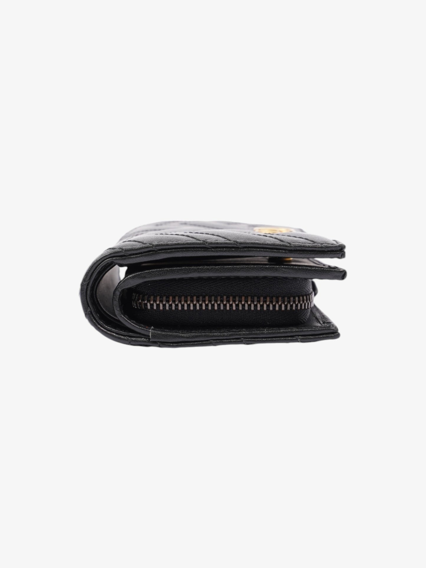 Gucci GG Marmont Wallet Black Matelasse Leather