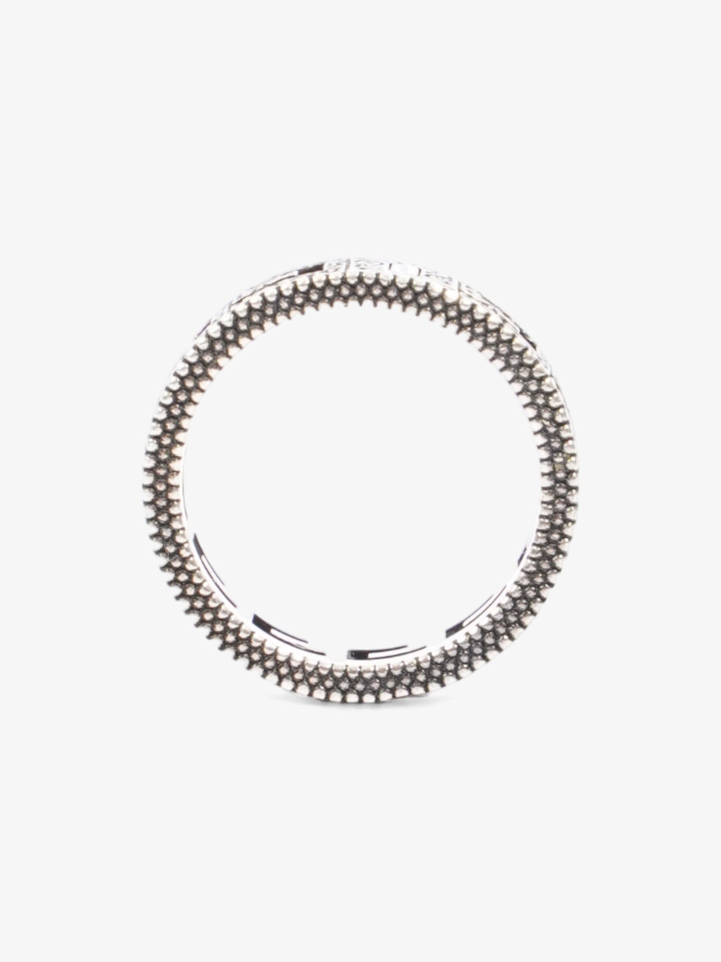 Gucci Sqaure G Ring Silver Silver Sterling 16 (Circumference - 56mm)