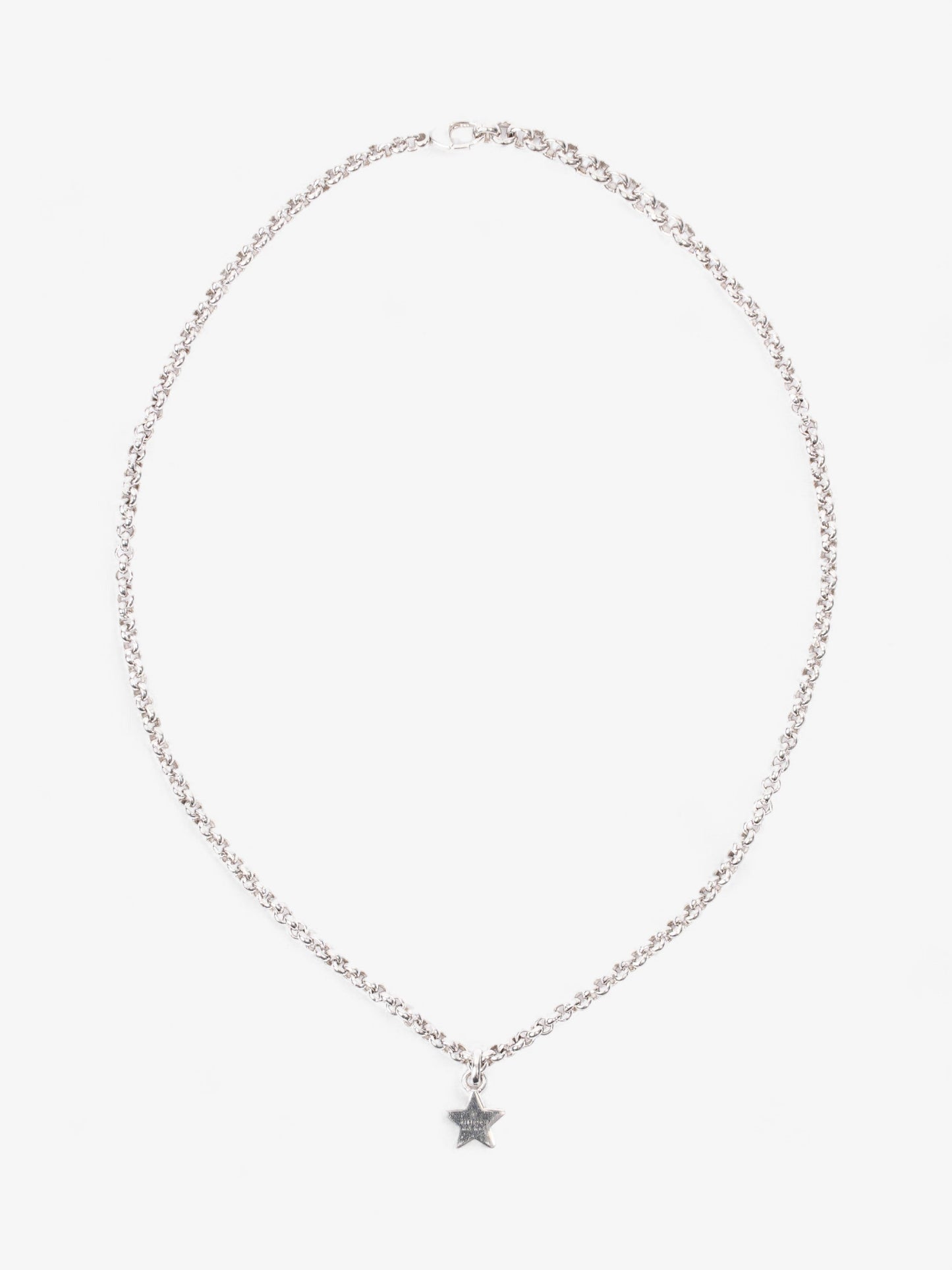 Gucci Star Pendant Necklace Silver Silver Sterling