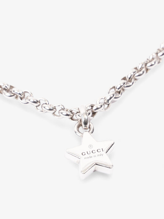 Gucci Star Pendant Necklace Silver Silver Sterling
