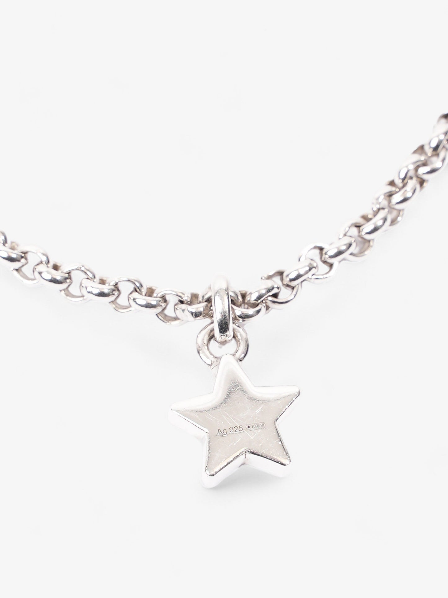 Gucci Star Pendant Necklace Silver Silver Sterling