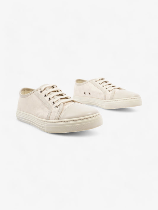 Gucci GG Low Top Sneaker Cream Canvas EU 38 UK 5