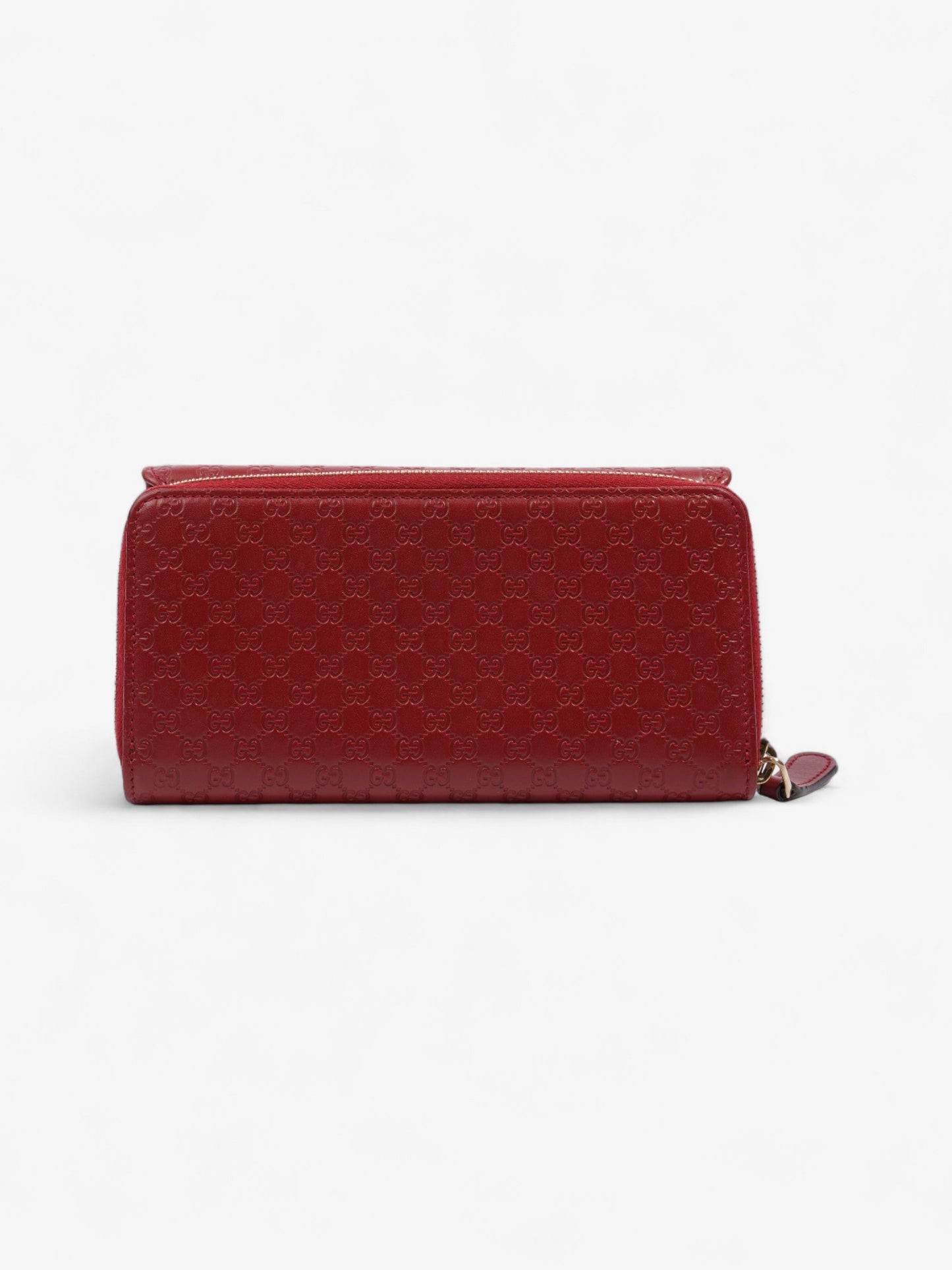 Gucci Soft Microguccissima Continental Wallet Red Leather