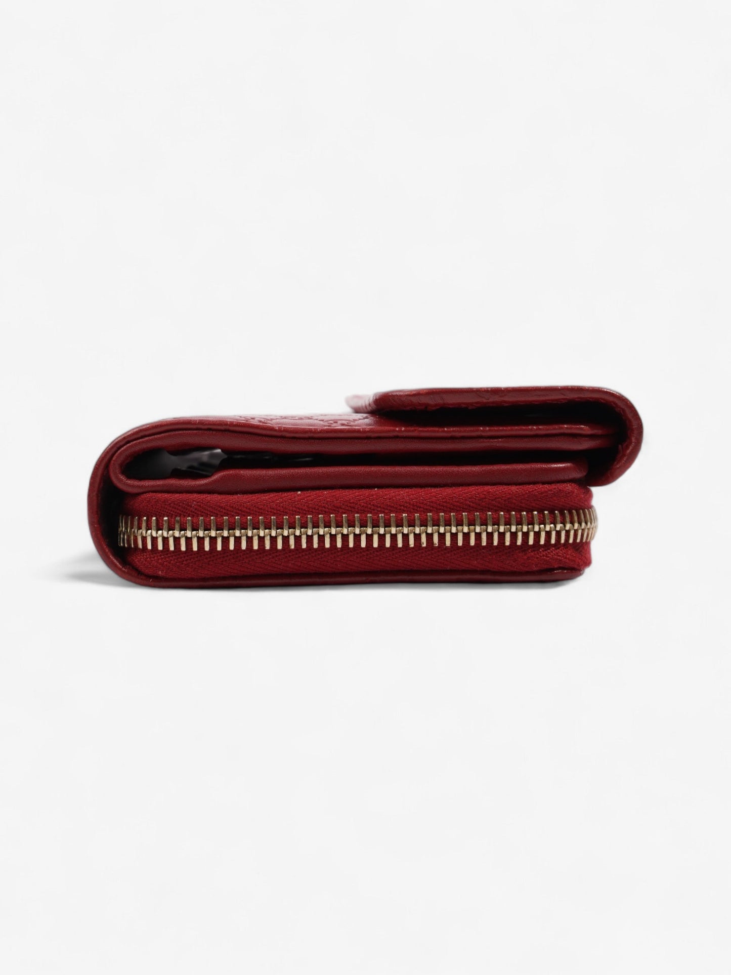 Gucci Soft Microguccissima Continental Wallet Red Leather