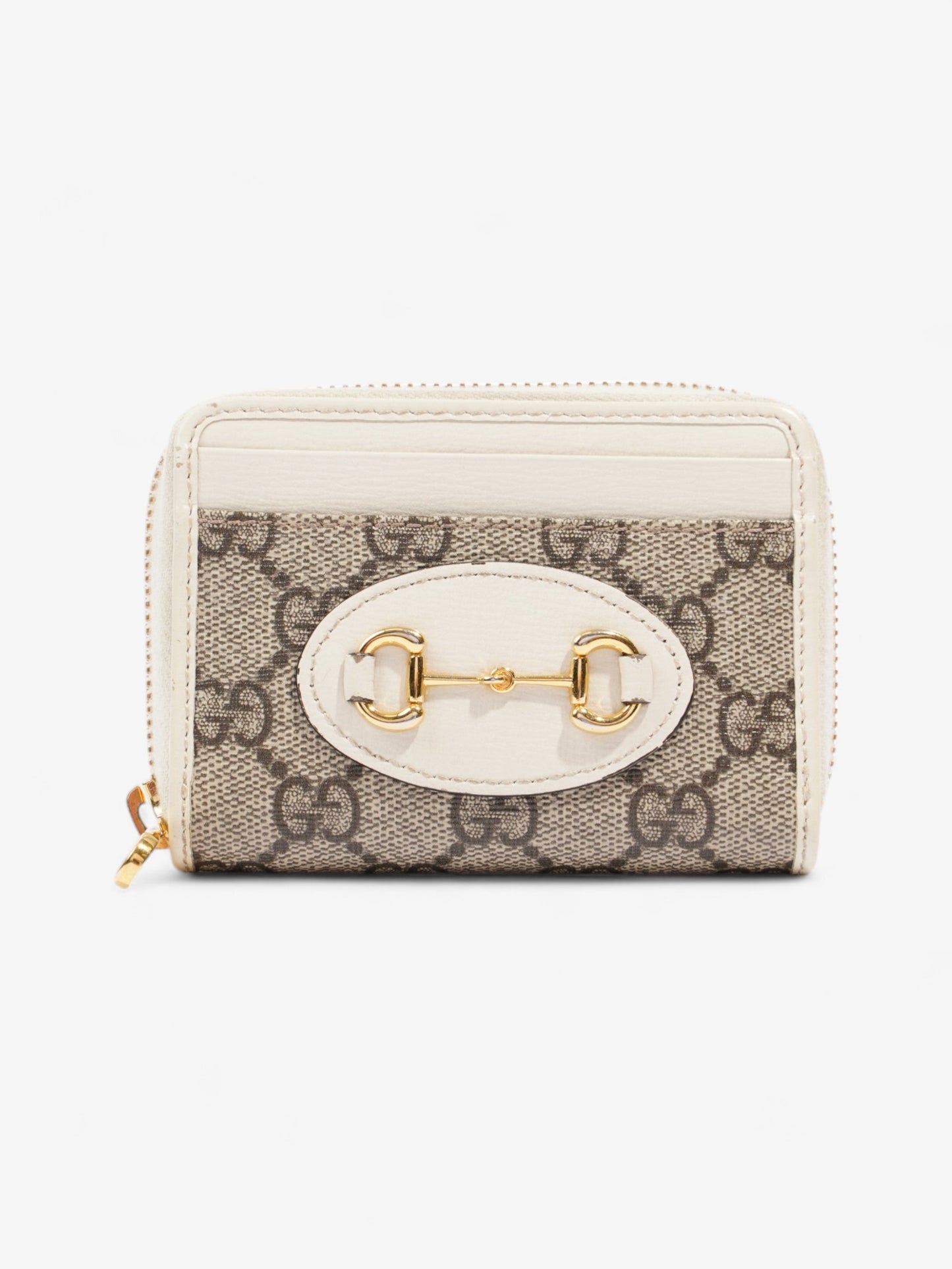 Gucci Horsebit 1955 Coin Purse GG Supreme / White Canvas