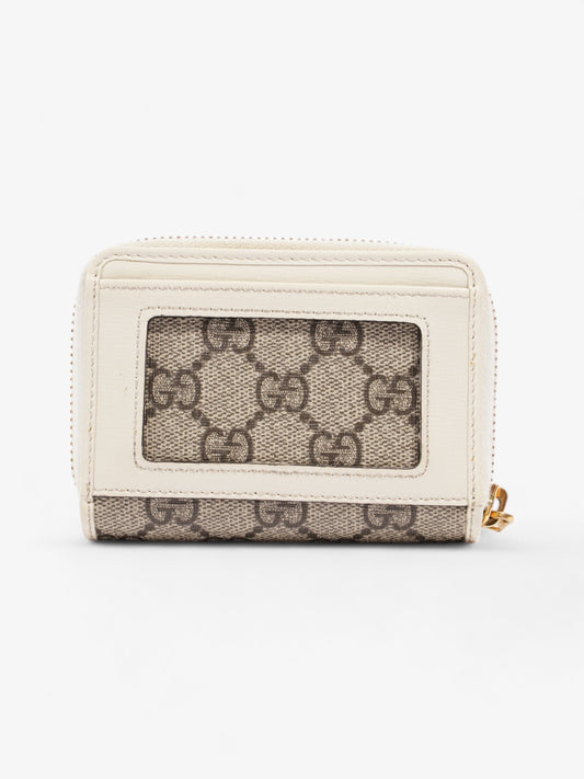 Gucci Horsebit 1955 Coin Purse GG Supreme / White Canvas