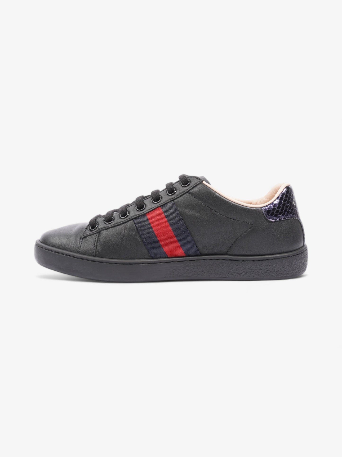 Gucci Ace Embroidered Bee Black / Red / Navy Leather EU 35.5 UK 2.5